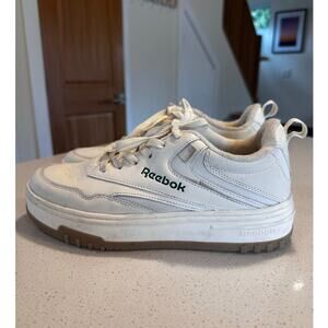 Reebok Women's 9 Club C Extra Platform Sneakers White Green